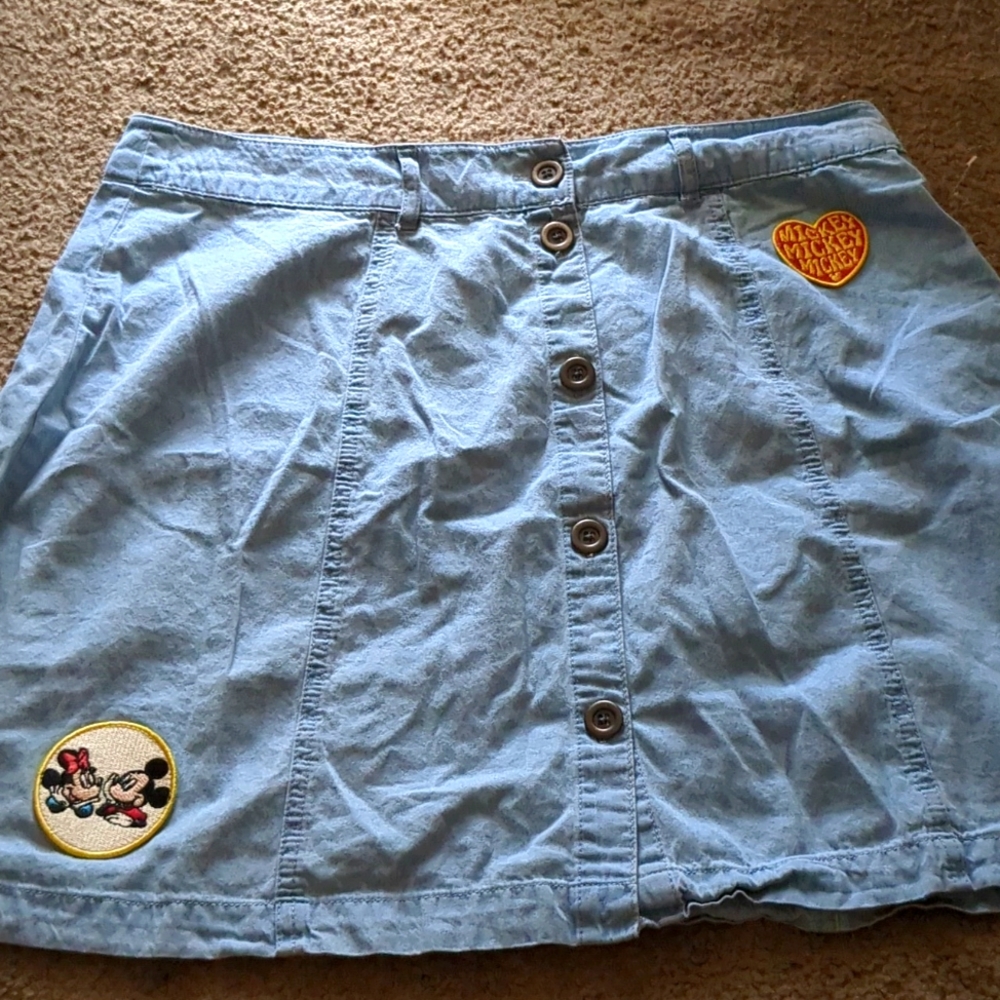 Women's Disney Mickey Minnie Patch Skirt